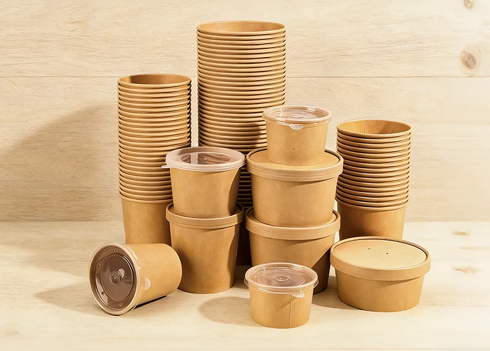 Ciri-ciri mangkuk kertas.